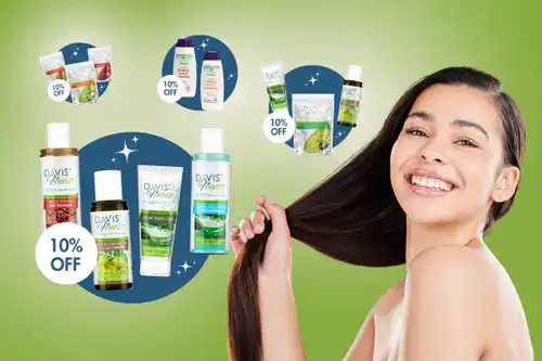 Woman showing off her perfect hair