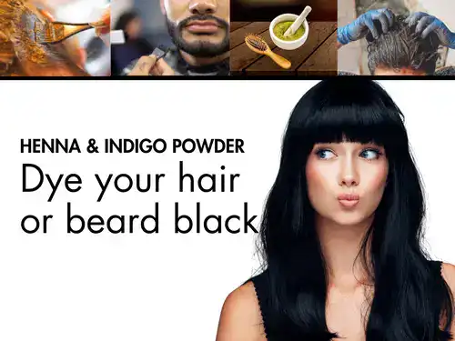 Woman posing and showing off her black hair